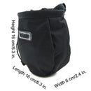 Bolsa de tiza para escalada en roca con cinturón y bolsillo con cremallera para Fitness GYM Levantamiento de pesas Caza Boulder Magnesia Saco Color negro