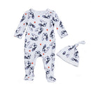 Baby Overalls Bulldog Long Sleeve Rompers Clothing Cotton Dog Anima 2022New Autumn/Winter Newborn Girl Boy Jumpsuit hat