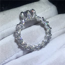 choucong Vintage Flower Promise Finger Ring 925 Sterling Silver AAAAA cz Engagement Wedding Band Rings For Women Party Jewelry