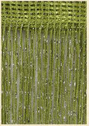 3 x 2,6 m Fadenvorhang, glänzend, Quaste, Vorhang, Fenster, Tür, Trennwand, Wohnzimmer, Dekoration, Volant