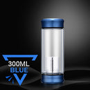 Botella de agua de vidrio con colador de té de hojas sueltas Infusor de té Botella de vidrio de doble pared Gratis para desmontar Thermos 300ML 400ML