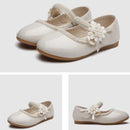 1 2 3 4 5 6 7T nuevos zapatos de cuero para niñas, zapatos de flores para niños, zapatos de fiesta de cóctel de princesa para niñas, zapatos de vestir de boda