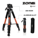 ZOMEI Q111 Professional Portable Travel Aluminum Camera Tripod&amp;Pan Head for SLR DSLR Digital Camera Three color