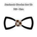 Mahoosive Wood Bow tie men Groom Marry Groomsmen Wedding Party Colorful Engraved Butterfly Cravats Mens wooden bow tie