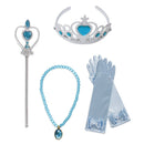 VOGUEON Mädchen Aschenputtel Prinzessin Halloween Party Kostüm Kurzarm Blau Fancy Ballkleid Kinder Fancy Geburtstag Kleidung Kittel