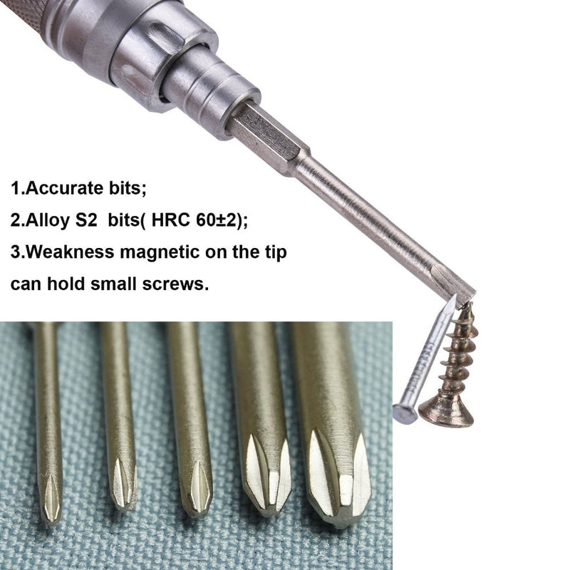 Nanch Precision Screwdriver Set 23 Pcs with 22 Bits,S2 Steel Laptop Repair Tools Kit for iPhone Computer Electronics