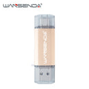 Wansenda OTG 3 in 1 USB Flash Drives USB3.0 & Type-C & Micro USB 512GB 256GB 128GB 64GB 32GB 16GB Pendrives Pen Drive Cle USB