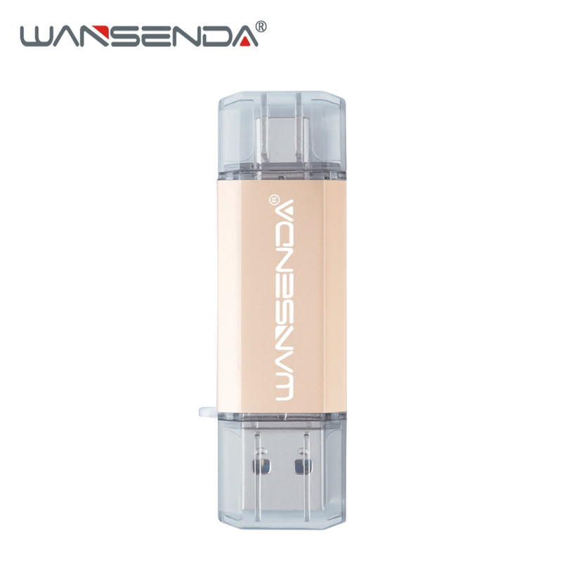 Wansenda OTG 3 en 1 USB Flash Drives USB3.0 y tipo C y Micro USB 512GB 256GB 128GB 64GB 32GB 16GB Pendrives Pen Drive Cle USB