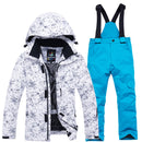 Thermal Kids Ski Suit Boys Girls Ski Jacket Pants Set Windproof Waterproof Snowboarding Jacket Winter Children Skiing Suits Snow