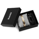 Rainso Health Care Magnetic Bracelet For Women Stainless Steel Bio Energy Bangle Bracelets Viking On Hand Fashion Girl Jewelry