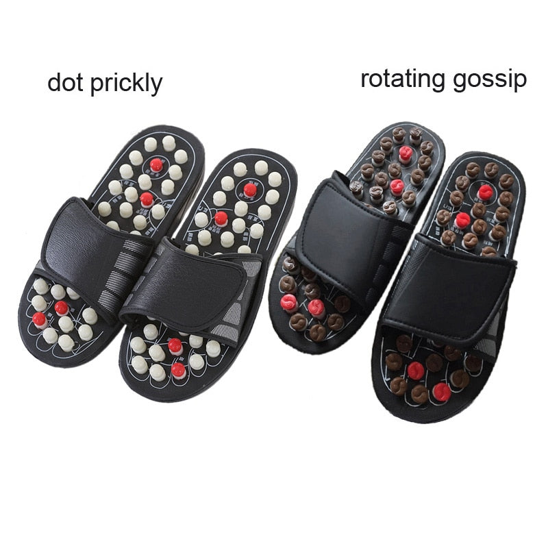 1pair New Arrival Shoe Sandal Reflex Massage Slippers Acupuncture Foot Healthy Massager Shoe Ball barbed