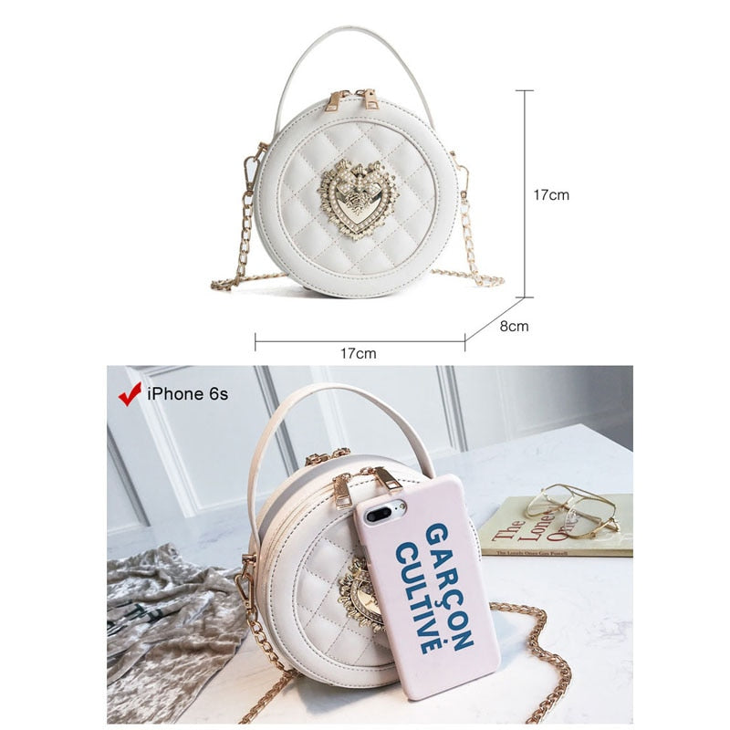 2021 Summer Female Women Messenger Bag Korean Edition Fashion Small Round Bag Mini Bag Circular Shoulder Bag