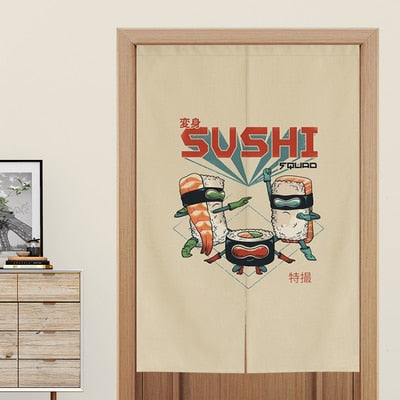Japanese Style decorative door curtain fabric cloth home screens partition bathroom sushi kitchen restaurant curtains