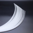 100 Uds. Cinta de tornillo de correa de cadena vacía de plástico banda de tornillo vacía para cinta de destornillador de alimentación automática tiras vacías 50 agujeros