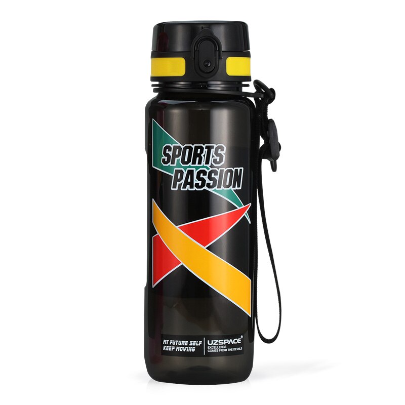 UZSPACE Sport Water Bottles Large Capacity male Portable Creative Trend Kettle Outdoor fitness Space Plastic Bottle BPA Free