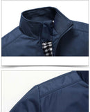 Autumn winter Men Jacket Windbreaker Male Overcoat Casual Solid color Jacket Slim Fit Men Windproof Jacket Coat size 6XL 7XL 8XL
