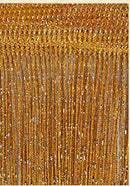 3 x 2,6 m Fadenvorhang, glänzend, Quaste, Vorhang, Fenster, Tür, Trennwand, Wohnzimmer, Dekoration, Volant