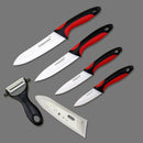 Juego de cuchillos de cocina de cerámica de calidad FINDKING, cuchillo de cerámica de 3 "4" 5 "6" pulgadas, cubiertas peladoras, juego de cuchillos de fruta, herramientas de chef