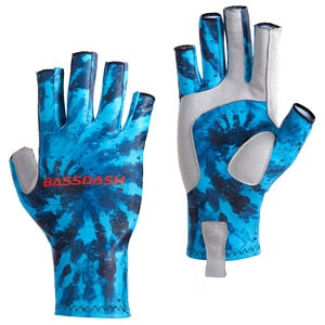 Bassdash ALTIMATE Protección solar Guantes de pesca sin dedos UPF 50+ Guantes UV para hombres y mujeres para kayak Remo Senderismo Ciclismo