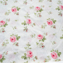 100% Cotton Twill  Fabric DIY Fabric for Baby Quilting Cloth Printed Roes for Sewing Bed Sheet Cotton Making Cloth