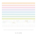 10 Pcs/lot Vintage Grid Stripe Washi Tape Adhesive Tape Diy Scrapbooking Sticker Label Craft Masking Tape Japanese Stationery