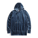 Stranger Things Mens Velvet Hooded Hoodies Kanye West Streetwear Velour Hoodies Hombres Jerseys Hip Hop Sudaderas Negro / Rojo / Gris