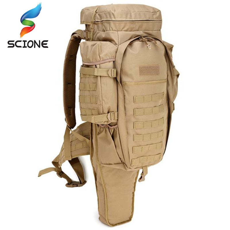 Hot 60L Outdoor Waterproof Military Backpack Pack Rucksack Tactical Bag For Hunting Shooting Camping Trekking Hiking Traveling