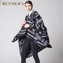 [RUNMEIFA] Damen Winter Batwing Quasten Umhang Poncho Cape Schal Schal PonchoDecke Pashmina 6 Farben 130*150cm