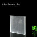 Square Solid Acrylic Display Stand Cabinet Shop Retail Jewellery Watch Art Counter Display Riser Block Clear Black Frosted White