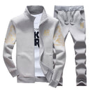 Autumn Tracksuit Men 2021 Sportswear Fashion Mens Set Two Pieces Zipper Warm Sweatshirt Jacket+Sweatpants Moleton Masculino Sets