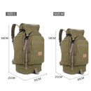 60L 80L Men Military Bag Tactical Backpack Canvas Army Bag Large Travel Camping Hiking Mountaineering Outdoor Sport Bag XA106D