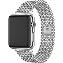 Armband für Apple Watch 38mm 40mm 42mm 44mm 41mm 45mm 49mm Perlen Metallarmband iWatch Armband Serie 3 4 5 6 7 SE 8 Ultra