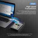 ORICO Transparent 3.5'' HDD Case for 2.5/3.5 inch SSD HDD Box Hard Disk Case SATA to USB 3.0 Hard Drive Enclosure Support 16TB