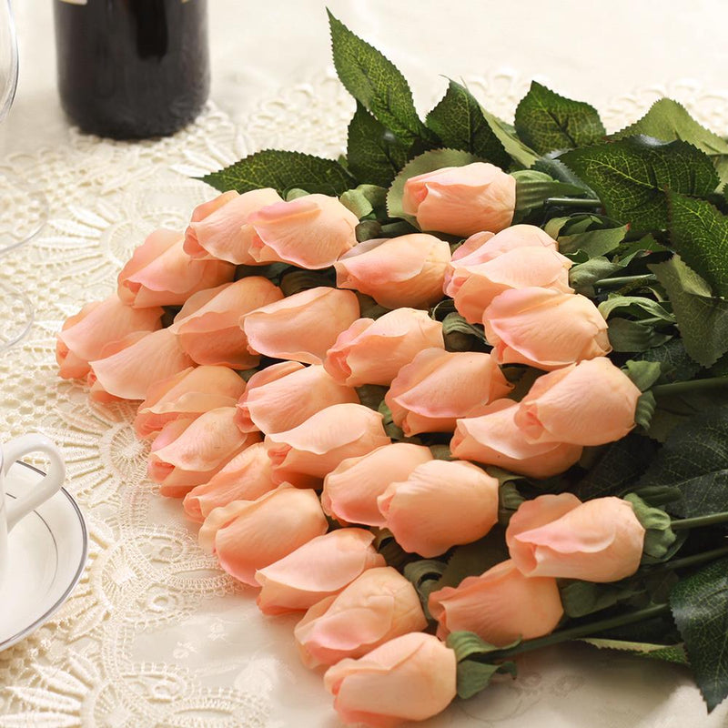 25 unids/lote de flores artificiales de rosas frescas, flores de rosas de tacto Real, decoraciones para el hogar para bodas o cumpleaños