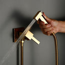 Smesiteli Toilet Brass Bidet Spray Shower Bidet Set Copper Valve Bathroom Bidet Shower Sprayer Wall Mounted Tap Mixer
