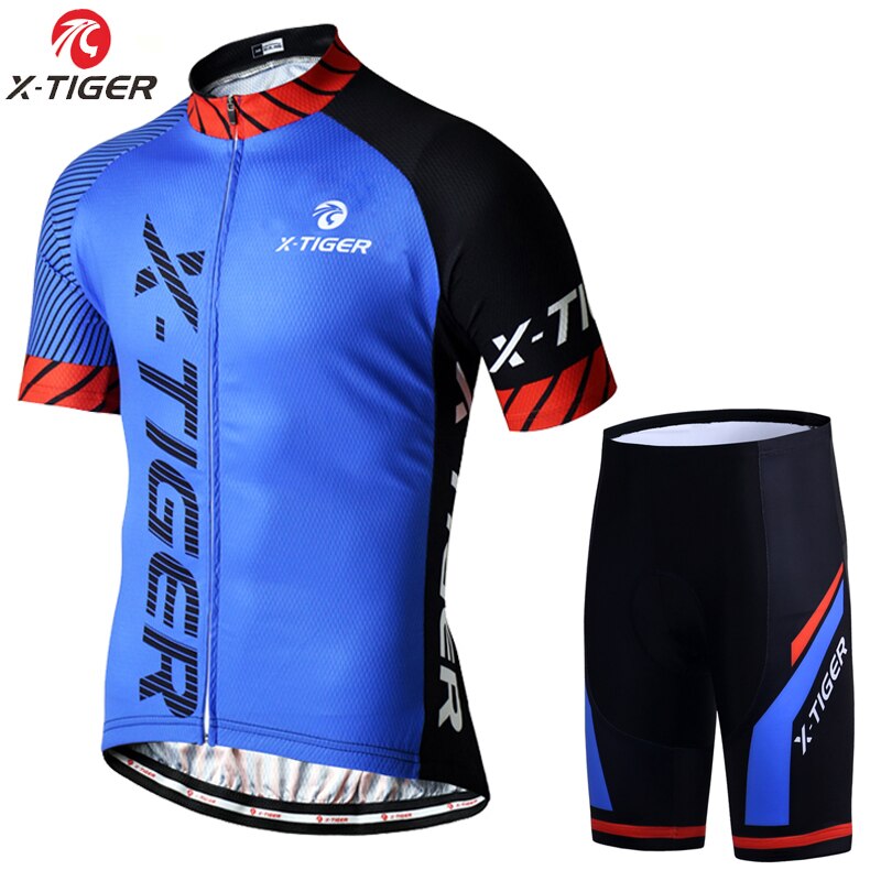 Conjunto de Jersey de Ciclismo x-tiger, Ropa de bicicleta transpirable, Ropa de bicicleta de secado rápido, conjunto de Ciclismo de manga corta, Ropa de Ciclismo