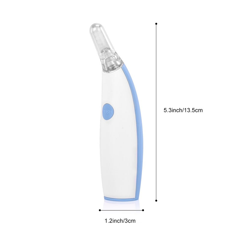 Electric Ear Cleaner Battery Powered Safety Cordless Ear Wax Remover Ear Cleaning Tool with 4 Removable Silicone Nozzle Heads