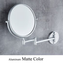 8" Round Magnifying Mirror Double Side 3x to 1x  Bathroom Make Up Mirror Wall Mount 3D71921