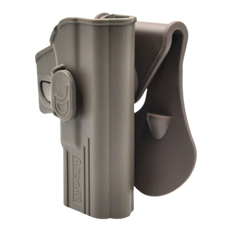 Amomax Tactical Holster for Glock 19/23/32 ISSC M22/ ICS BLE-XAE Series Hunting Leg Holster Airsoft- Left Hand Tan