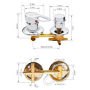 Vagsure 2/3/4/5 Ways Water Outlet Cold and Hot Intubation 10/12.5/14.5cm Brass Diverter Shower Faucets Mixer Valve Set Bathroom