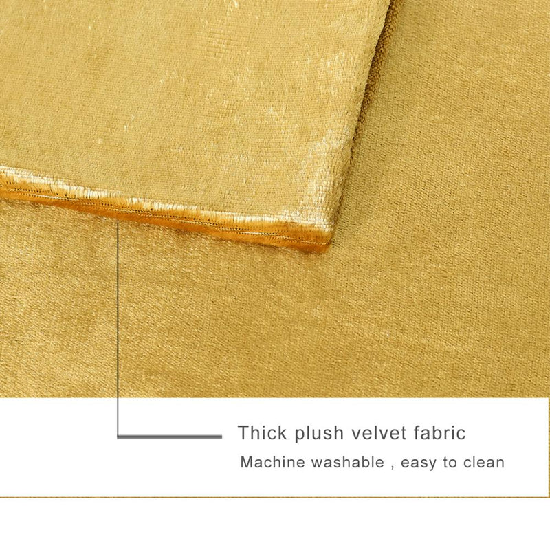 2 paquetes de fundas decorativas doradas para cojines, fundas para sofá cama, modernas fundas de cojines de terciopelo sólido de lujo para el hogar, color plateado