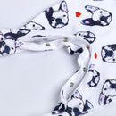 Baby Overalls Bulldog Long Sleeve Rompers Clothing Cotton Dog Anima 2022New Autumn/Winter Newborn Girl Boy Jumpsuit hat