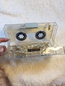 Acrylic Handbag transparent tape cassettes evening clutch bag hard box clutch high-end hand bag small party purse handbags