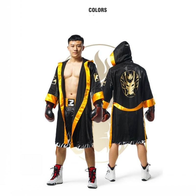 2020 newBoxing Costume Adult Champion Boxer Robe Gold Belt Suits Cosplay Playing Boxing Match Uniform Carnival Halloween Cosplay