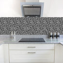 Self-adhesive Kitchen Mosaic Tile Sticker Splashback Decoration Bathroom Adhesive Wall Vinyl Waterproof PVC Wallpaper Panel