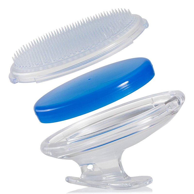 Exfoliating Shower Brush Hair Massage Comb Scalp Massager Ingrown Hair and Razor Bump Treatment Body Scrub Tool for Man & Woman