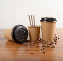 100pcs/pack Paper Coffee Cup Disposable Paper Cup Eco Friendly Tea Cup Drinking Accessories