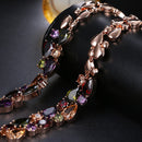 Emmaya Mona Lisa Wedding Pendant Long Chain with AAA Cubic Zirconia Fashion Collar Statement Women Necklace