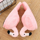 Winter schöne Haus Hausschuhe Chausson Schuhe Damen Flamingo Hausschuhe pantuflas unicornio pantoufle femme warme Baumwollschuhe hy24