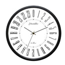 2021 Newest 24 Hour Dial Design 12 Inches Clock Metal Frame Modern Fashion Decorative Round Wall Clock Home Decoration Bar Study